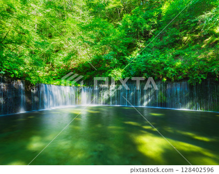 Karuizawa Shiraito Falls in summer 128402596