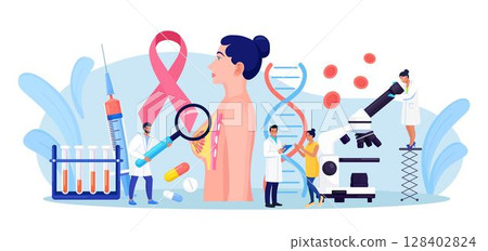Breast cancer. Doctor Mammologist consult woman patient. Breast ultrasound and mammography, diagnostic of oncology. Examination in the clinic, medical diagnosis Breast cancer. Doctor Mammologist consult woman patient. Breast ultrasound and mammography, diagnostic of oncology. Examination in the clinic, medical diagnosis 128402824