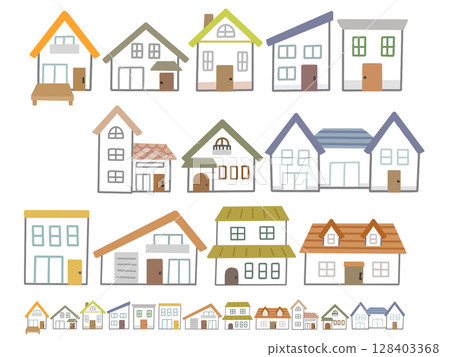 Cute residential streetscape-04 128403368