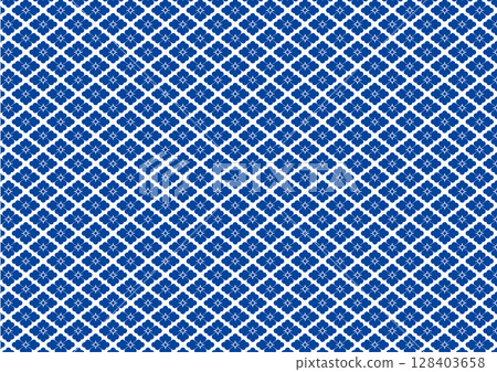 Blue diamond pattern illustration 128403658