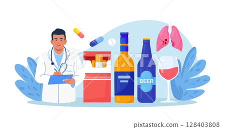 Addiction. Treatment, diagnosis of alcoholism. Doctor narcologist advises people with addictions to alcohol, narcotic and psychotropic substances, tobacco. Recovery of substance-dependent patients Addiction. Treatment, diagnosis of alcoholism. Doctor narcologist advises people with addictions to alcohol, narcotic and psychotropic substances, tobacco. Recovery of substance-dependent patients 128403808