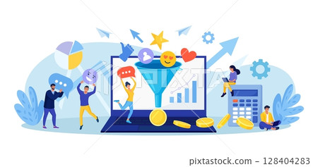 Sales funnel analysis. Digital marketing. Strategy, conversion rate optimization. Lead generation. Social media, SMM to attract buyers. Communication for attracting new customers and making profit Sales funnel analysis. Digital marketing. Strategy, conversion rate optimization. Lead generation. Social media, SMM to attract buyers. Communication for attracting new customers and making profit 128404283