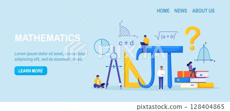 Math Science Concept. Tiny Students Characters in Lab or School Class Learning Mathematics. People Studying Arithmetics, Algebra. Science, Engineering Education. Maths Analysis, Conjecture Computing Math Science Concept. Tiny Students Characters in Lab or School Class Learning Mathematics. People Studying Arithmetics, Algebra. Science, Engineering Education. Maths Analysis, Conjecture Computing 128404865