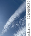 Summer sky July Cloud bands and scale clouds running across the sky #005 128405029