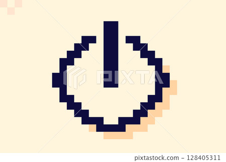 8 bit simple art icons. 128405311