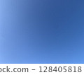Summer sky July Clear blue sky without a single cloud #013 128405818