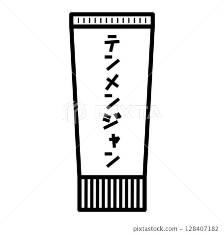 Tube seasoning: sweet bean paste Tube seasoning: sweet bean paste 128407182