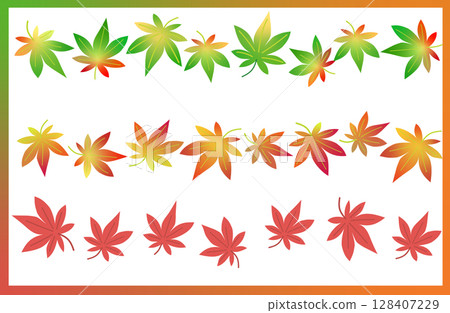 Japanese style autumn leaves material Japanese style autumn leaves material 128407229