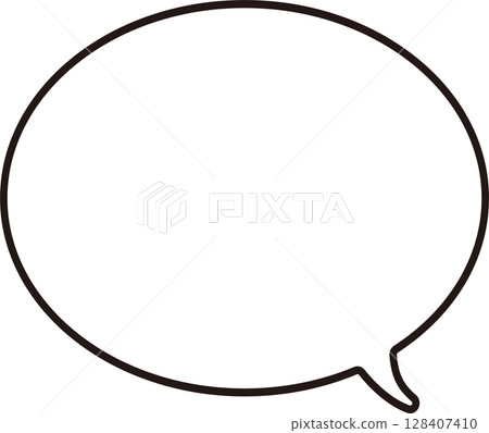 Speech bubble frame comic manga decoration copy space background frame design illustration Speech bubble frame comic manga decoration copy space background frame design illustration 128407410
