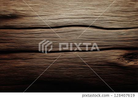 Detailed textured tree bark with deep grooves and natural patterns 128407619