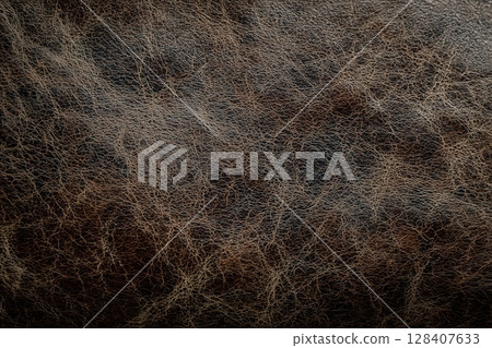 Rich leather texture with worn patches and creases Rich leather texture with worn patches and creases 128407633