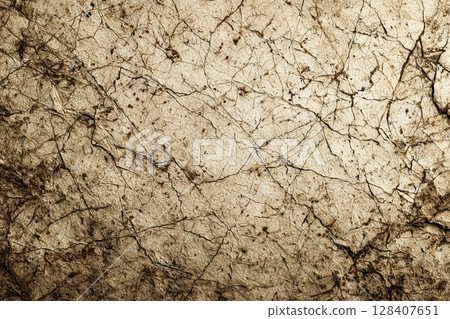 Intricate aged parchment texture with creases and stains Intricate aged parchment texture with creases and stains 128407651
