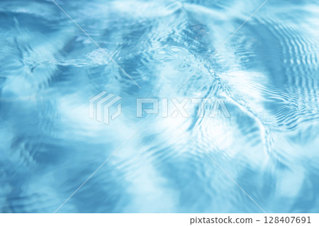 Sparkling water surface - summer color image Sparkling water surface - summer color image 128407691