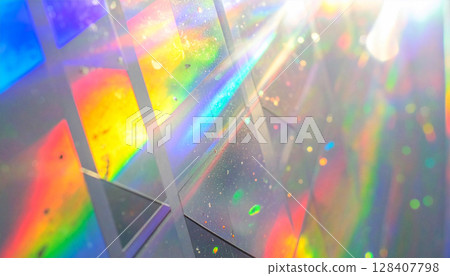Colorful prism-like design background 128407798