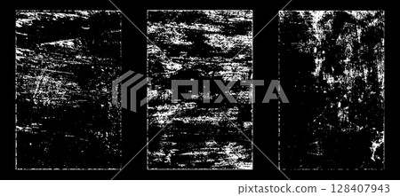 Black and white grunge. Distress overlay texture. Abstract surface dust and rough dirty wall background concept. Distress illustration simply place over object to create grunge effect. Vector EPS10. 128407943