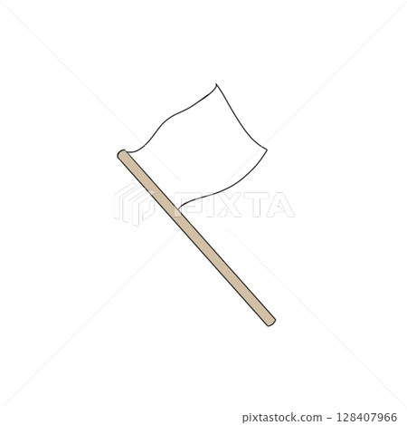 旗幟白色簡單 128407966