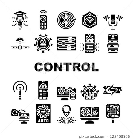 modern technology control product icons set vector 128408566