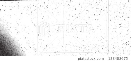 Film black old noise texture background. Distressed grain retro photo effect. Old movie filter overlay. Grunge gritty texture with dust, scratches. Vector transparent retro decoration Film black old noise texture background. Distressed grain retro photo effect. Old movie filter overlay. Grunge gritty texture with dust, scratches. Vector transparent retro decoration 128408675