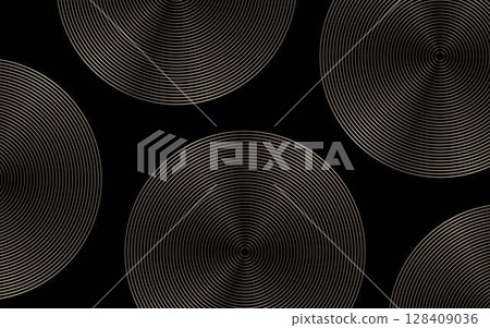 樹木年輪狀圓形背景向量素材 128409036