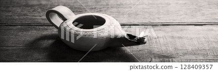 Old retro rural lamp pot 128409357