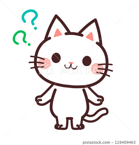 Cute cat character? Illustration material Cute cat character? Illustration material 128409463