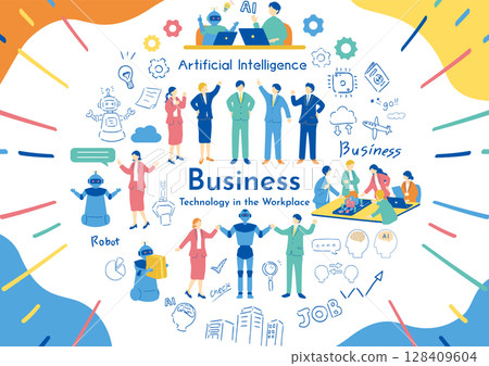 Business scene material collection Business scene material collection 128409604