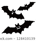 Halloween bat illustration material 128410139