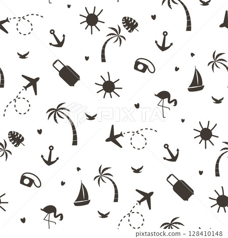 summer seamless pattern summer seamless pattern 128410148