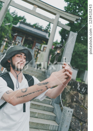 神殿 白人 外國人 128410243
