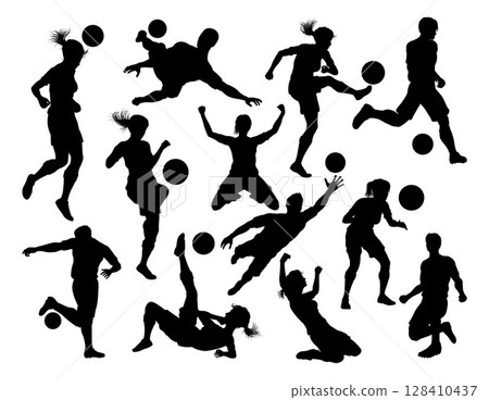 Soccer Silhouettes mixed sets 2024 A5 Soccer Silhouettes mixed sets 2024 A5 128410437