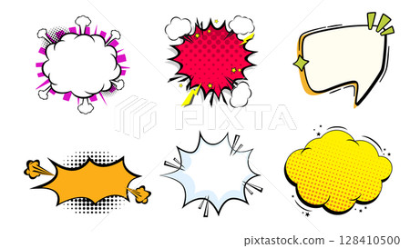 Comic speech bubble 128410500