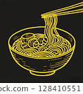 Illustration of ramen 128410551