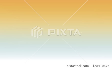 簡單的漸層背景素材（橘色和淺藍色） 128410676