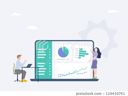 營運人員進行數據分析、效果衡量、報告生成 128410761