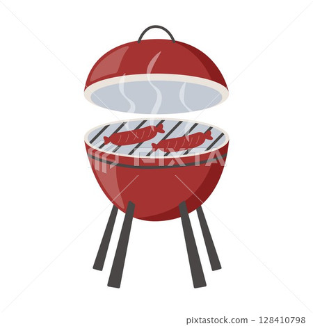 Roaster for cooking meat, sausages, fish, steaks and vegetables Roaster for cooking meat, sausages, fish, steaks and vegetables 128410798