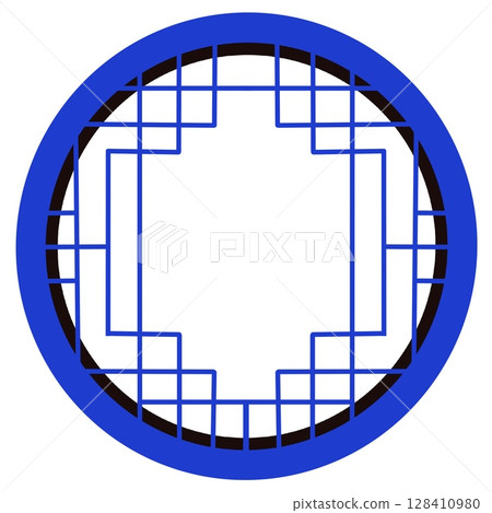 Frames of Chinese Style. Asia vintage frame decorative isolated on white background vector illustration Frames of Chinese Style. Asia vintage frame decorative isolated on white background vector illustration 128410980