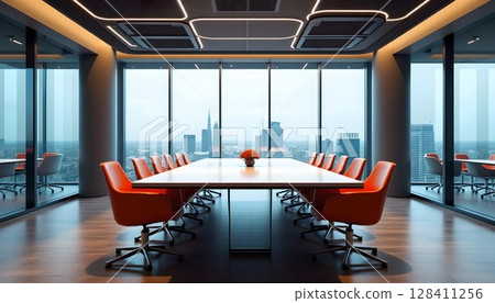 Stylish meeting room/lounge 128411256