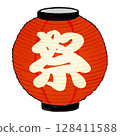 Festival lanterns, red 128411588