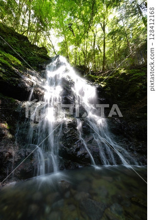 Landscape with a waterfall: Fudo Falls, Mitsue Village, Nara Prefecture 128412168
