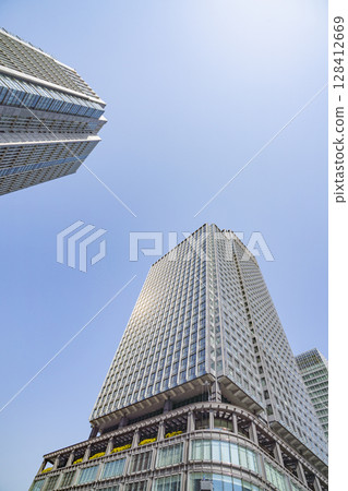 Scenery of Marunouchi in Chiyoda Ward, Tokyo Scenery of Marunouchi in Chiyoda Ward, Tokyo 128412669