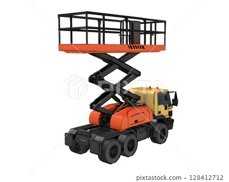 用於檢查建築和土木工程現場隧道設施的卡車安裝工作平台。 用於檢查建築和土木工程現場隧道設施的卡車安裝工作平台。 128412712