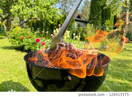 freshly grilled juicy steak freshly grilled juicy steak 128413575