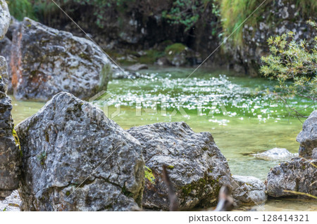 Pools of Cadini del Brenton, Dolomites, Italy Pools of Cadini del Brenton, Dolomites, Italy 128414321