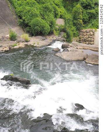 Shizuoka Prefecture, Ayudome Falls, upstream, July 128414542