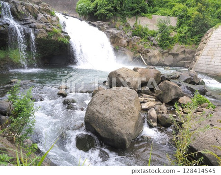 靜岡縣,鮎留瀑布,七月 靜岡縣,鮎留瀑布,七月 128414545