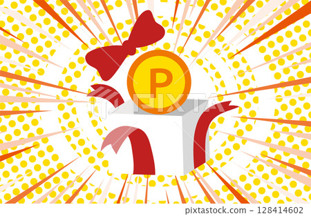 Icon-style illustrations for winning points and winning big prizes Icon-style illustrations for winning points and winning big prizes 128414602