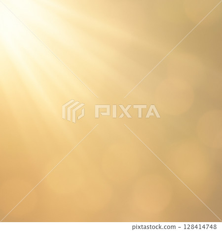 Golden sunray & bokeh light background Golden sunray & bokeh light background 128414748