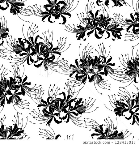 美麗的蜘蛛百合圖案非常適合紡織品, 美麗的蜘蛛百合圖案非常適合紡織品, 128415015