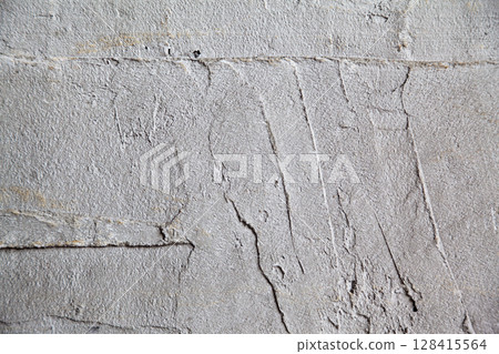 Grunge grey concrete cement wall and floor texture background 128415564