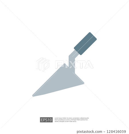Trowel Icon for Home Renovation and Construction Projects with Focus on Repair and Interior Design 128416039
